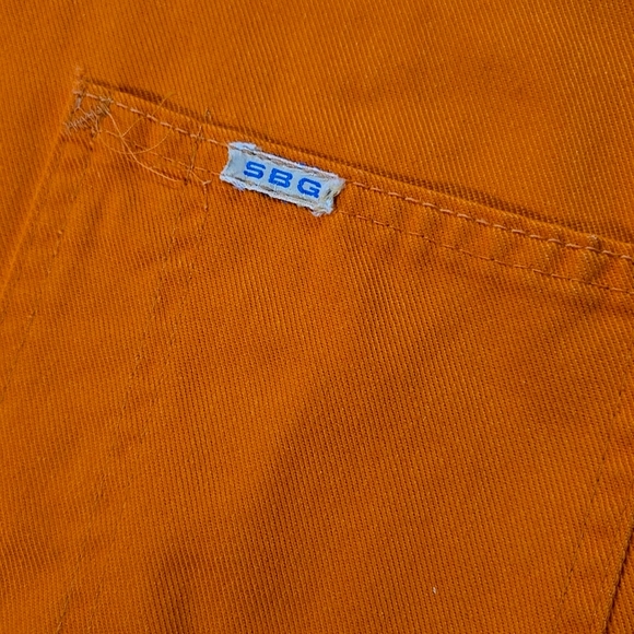 Vintage Orange Boiler Suit Hunting Jumpsuit Retro Utility Workwear Canvas Denim - Picture 11 of 16